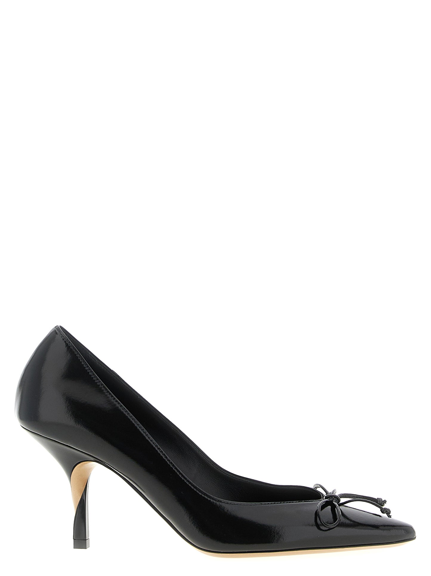Zapatos de tacón Jacquemus de piel de vaca negra