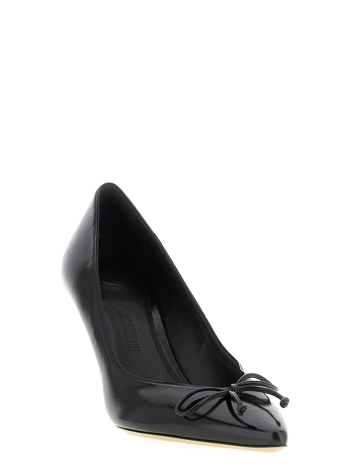 Zapatos de tacón Jacquemus de piel de vaca negra