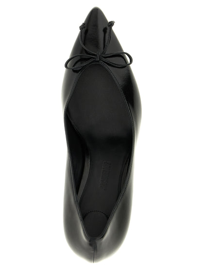 Zapatos de tacón Jacquemus de piel de vaca negra
