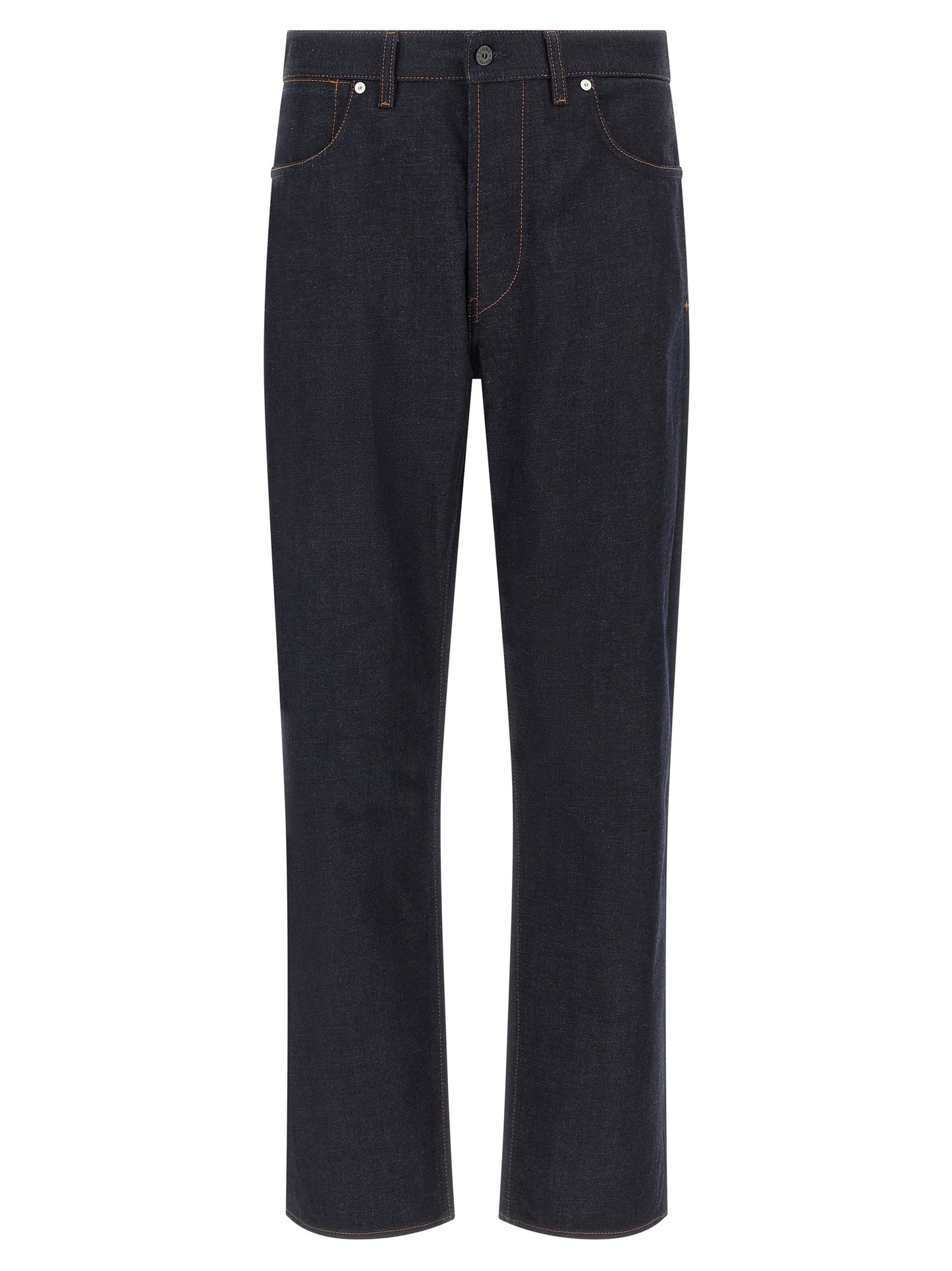 Jean droit Stone Island en coton bleu