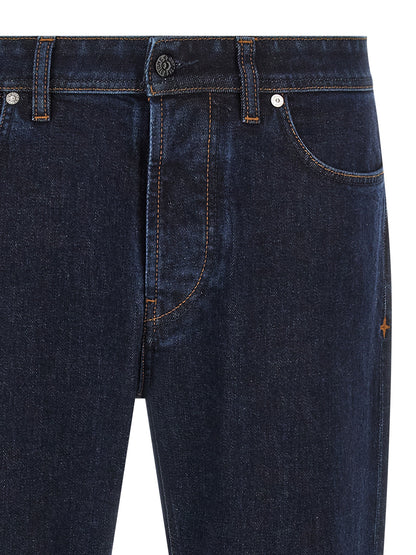 Vaqueros rectos Stone Island de algodón azul