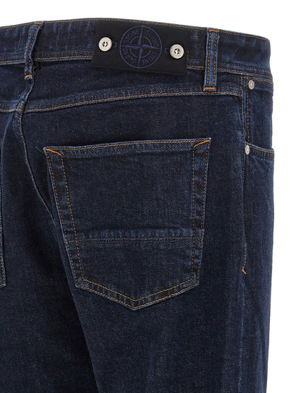 Vaqueros rectos Stone Island de algodón azul