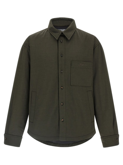 Jacquemus Chaqueta Shell de Lana Virgen Bicolor La Chemise Boulanger