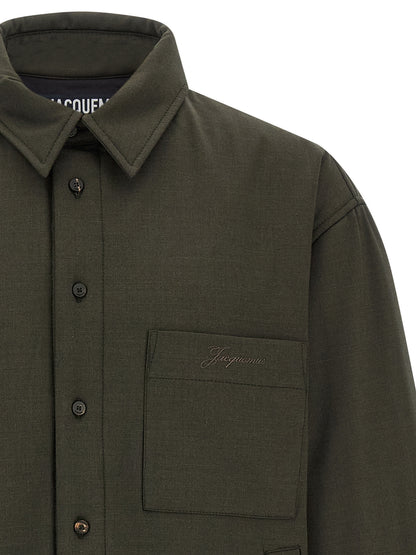 Jacquemus Chaqueta Shell de Lana Virgen Bicolor La Chemise Boulanger