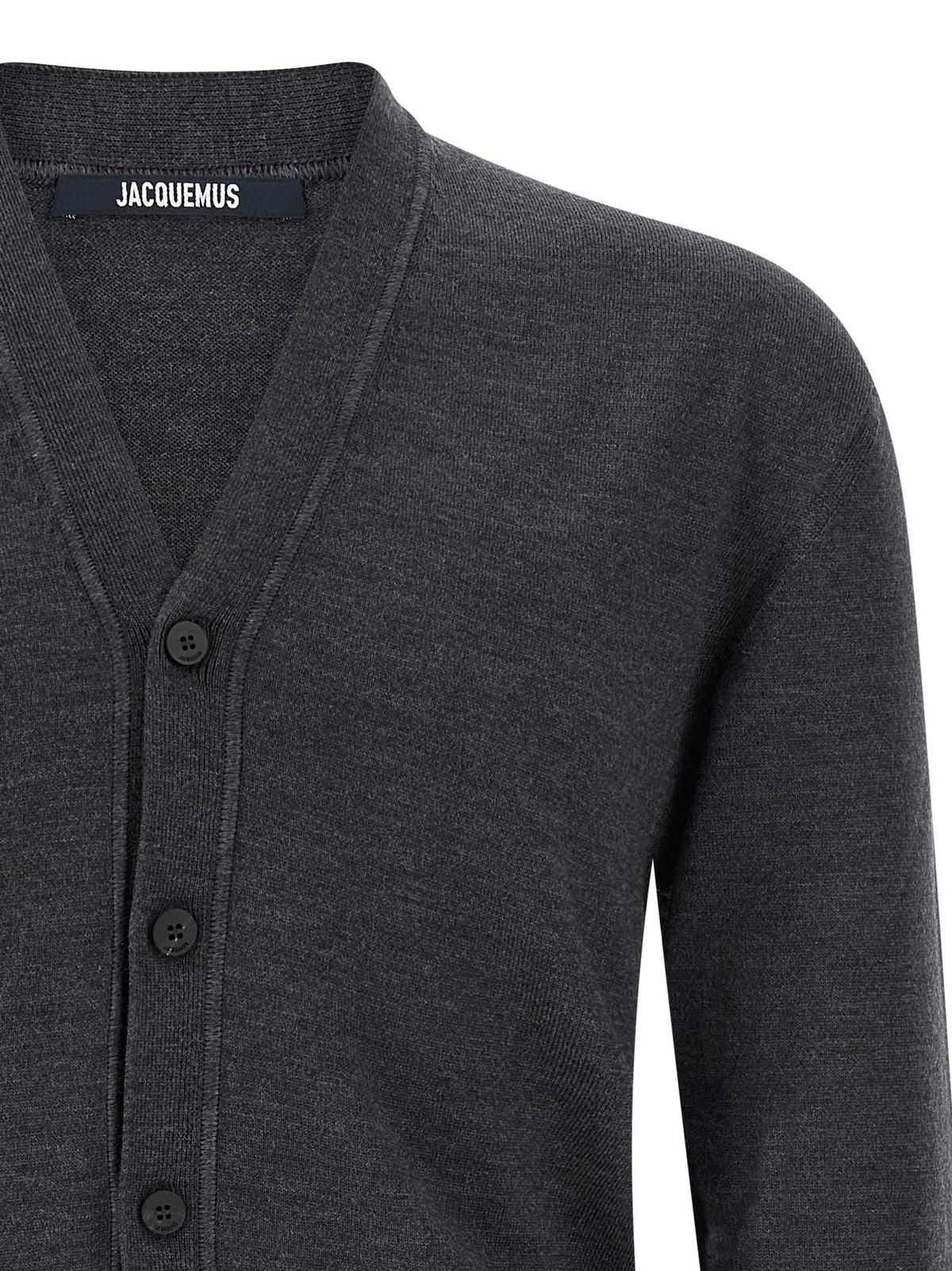Cardigan en laine mérinos Jacquemus à boutonnage avant