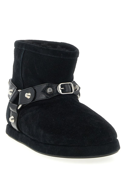 Bottines Balenciaga en cuir de veau noir