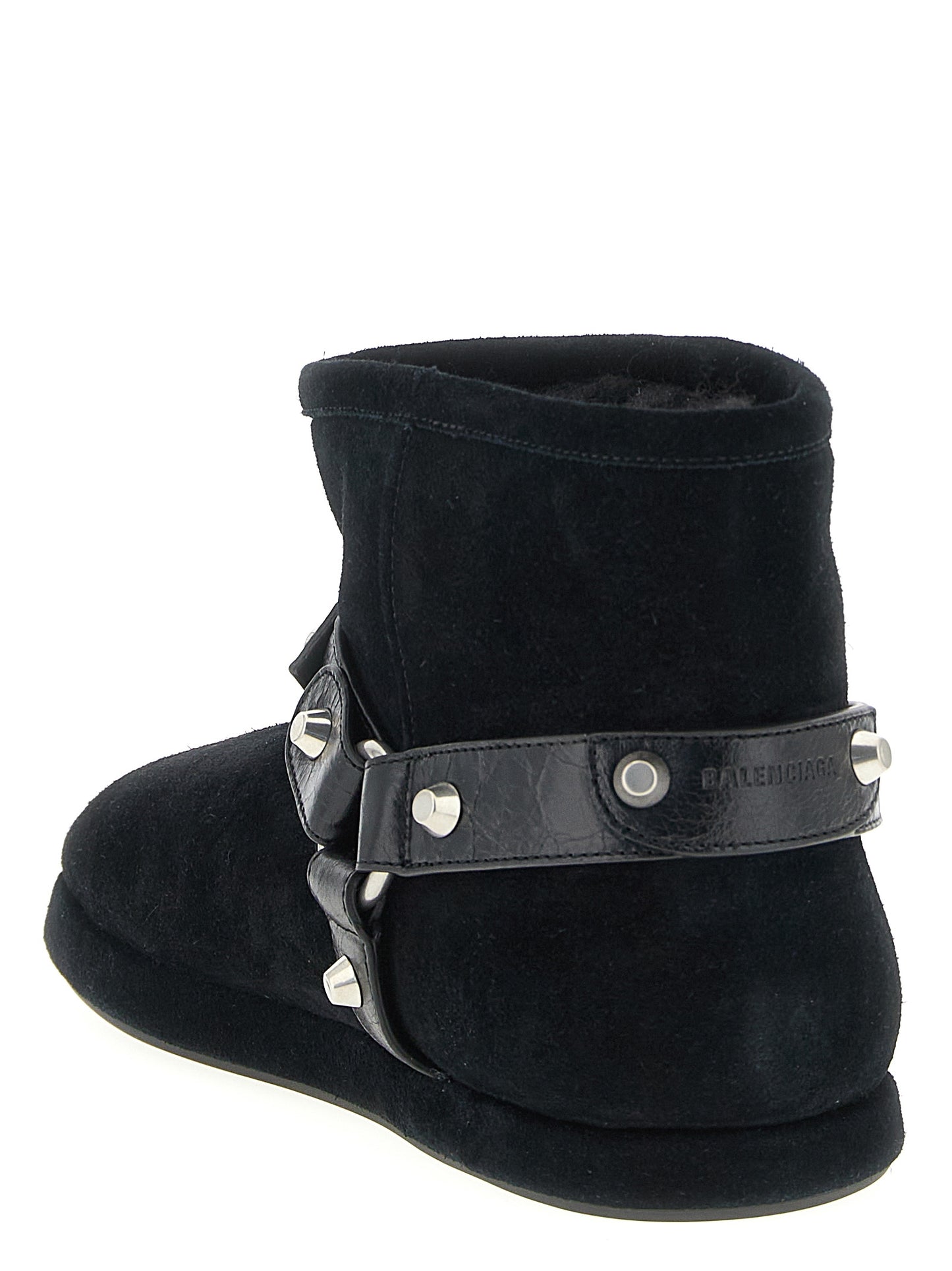 Bottines Balenciaga en cuir de veau noir
