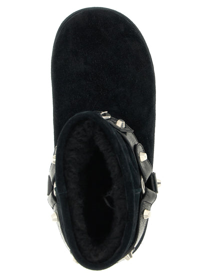Bottines Balenciaga en cuir de veau noir