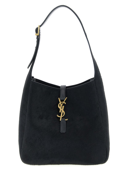 Sac porté épaule Saint Laurent en cuir de veau noir