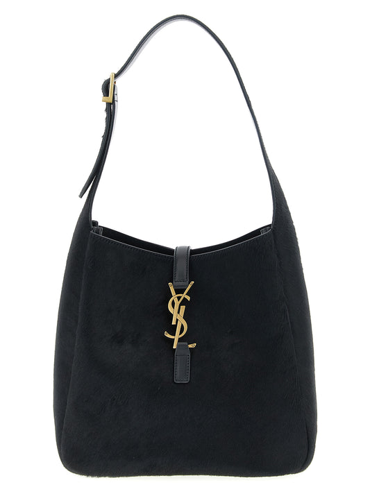 Bolso de hombro Saint Laurent de piel de becerro negra