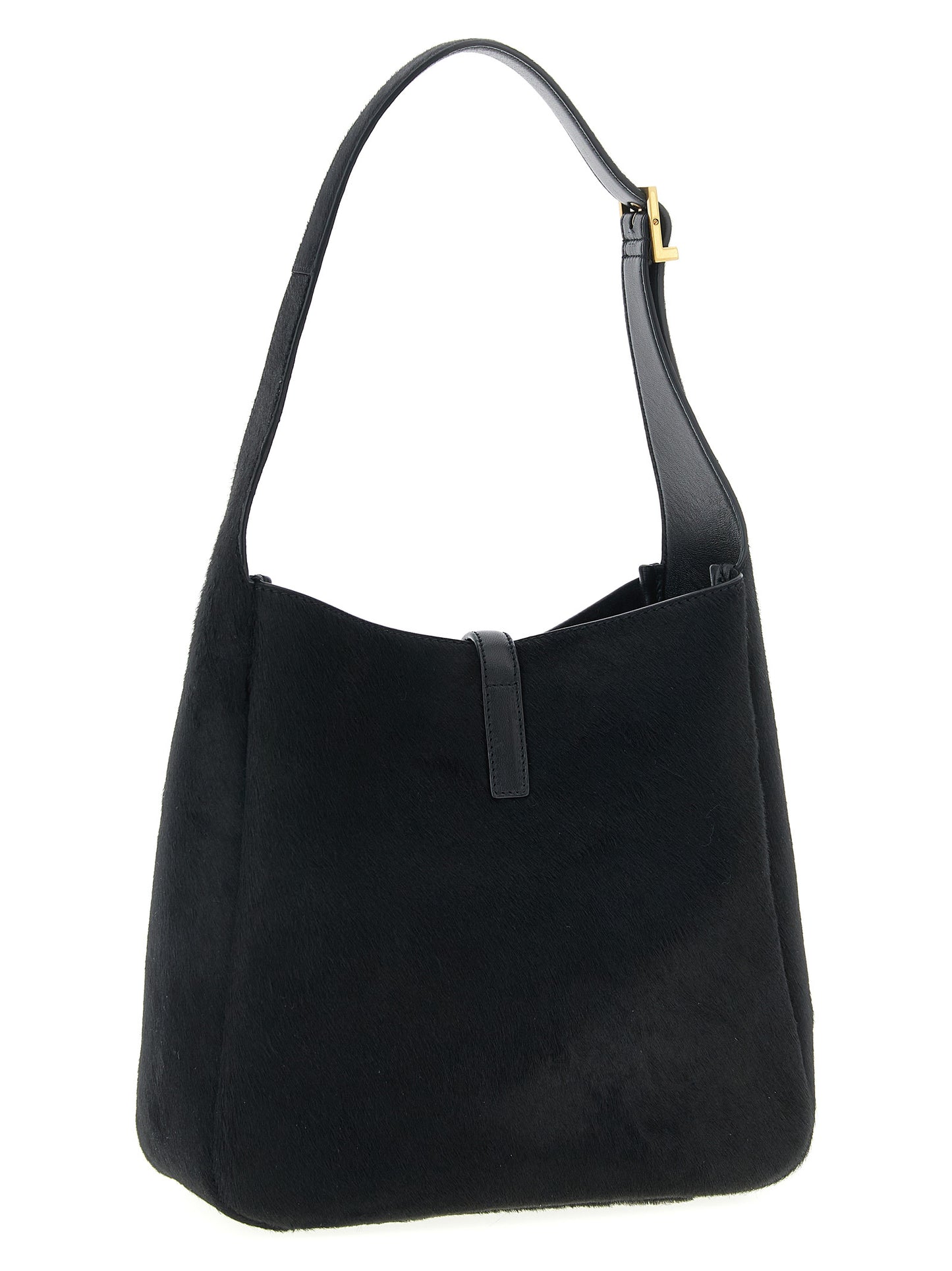 Sac porté épaule Saint Laurent en cuir de veau noir