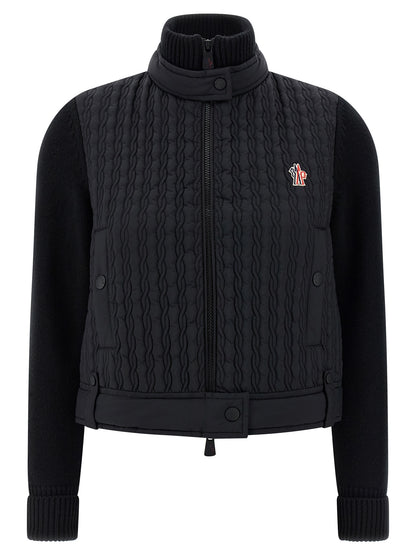 Moncler Grenoble Cardigan en Polyamide Noir
