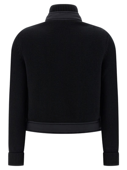 Moncler Grenoble Cardigan en Polyamide Noir