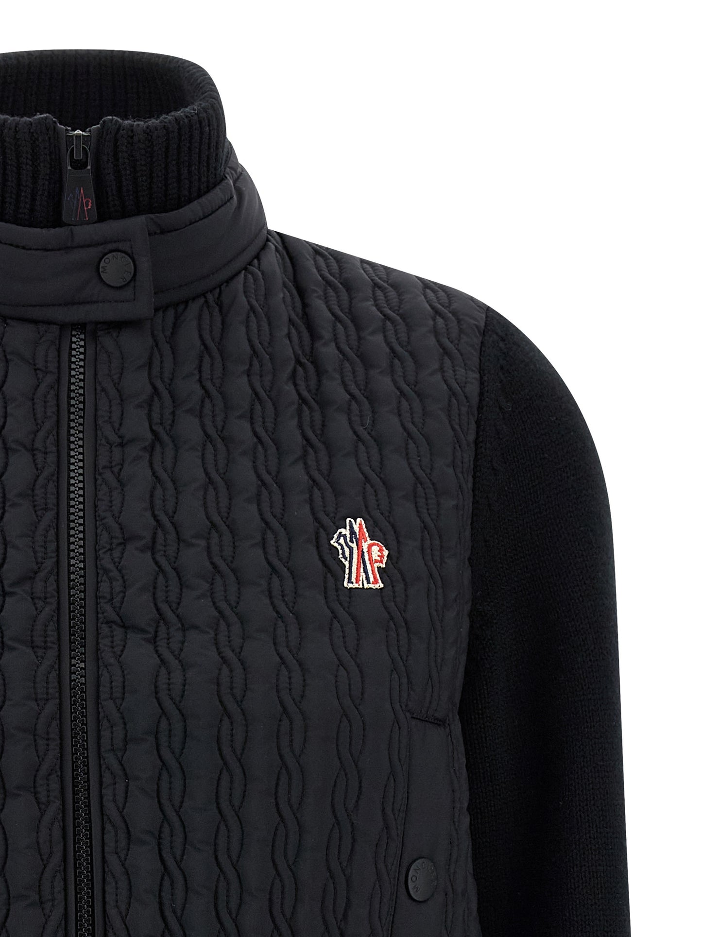 Moncler Grenoble Cardigan en Polyamide Noir