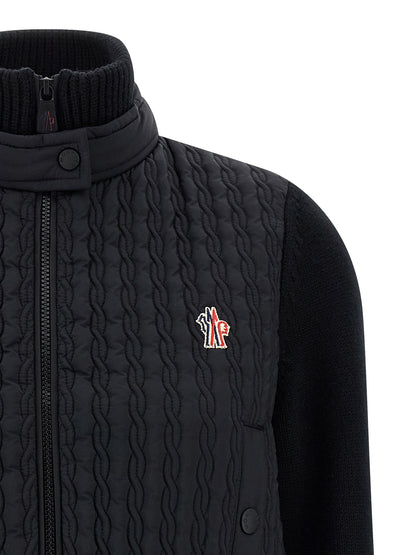 Moncler Grenoble Cardigan en Polyamide Noir