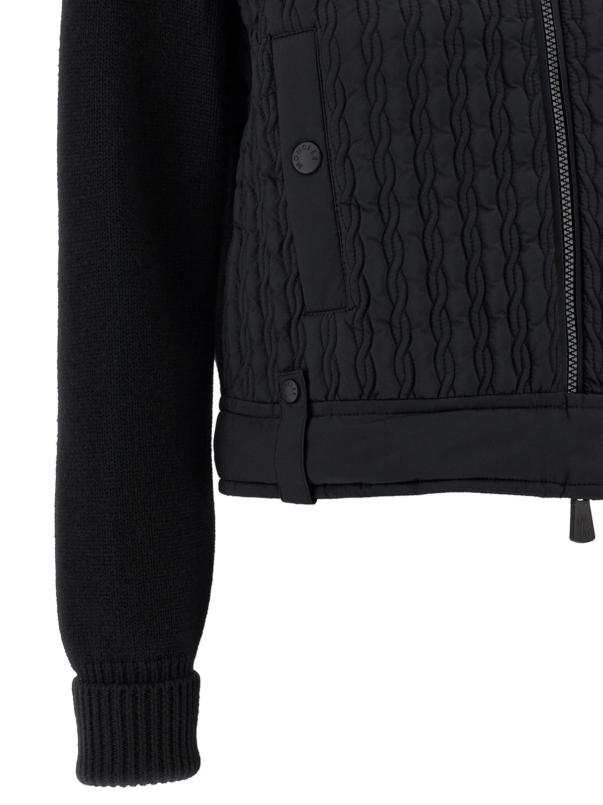 Moncler Grenoble Cardigan en Polyamide Noir