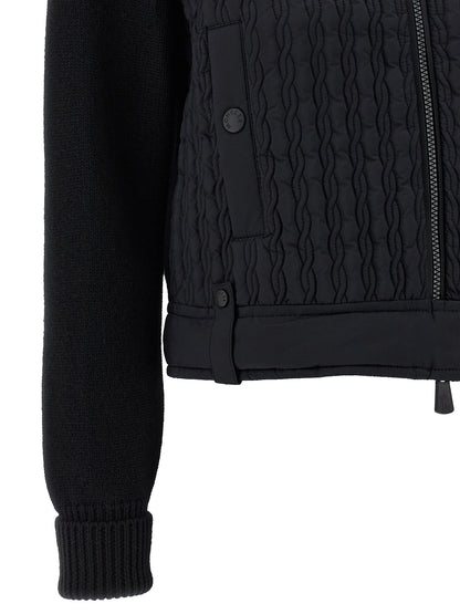 Moncler Grenoble Cardigan en Polyamide Noir