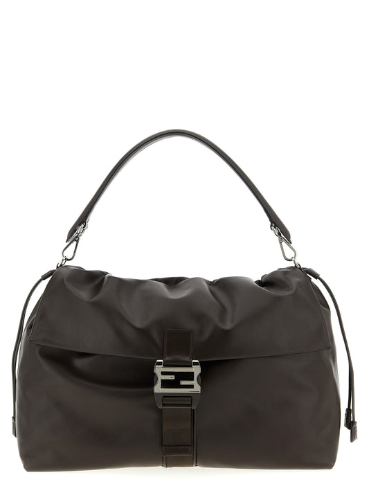 Bolso de piel de becerro marrón Fendi