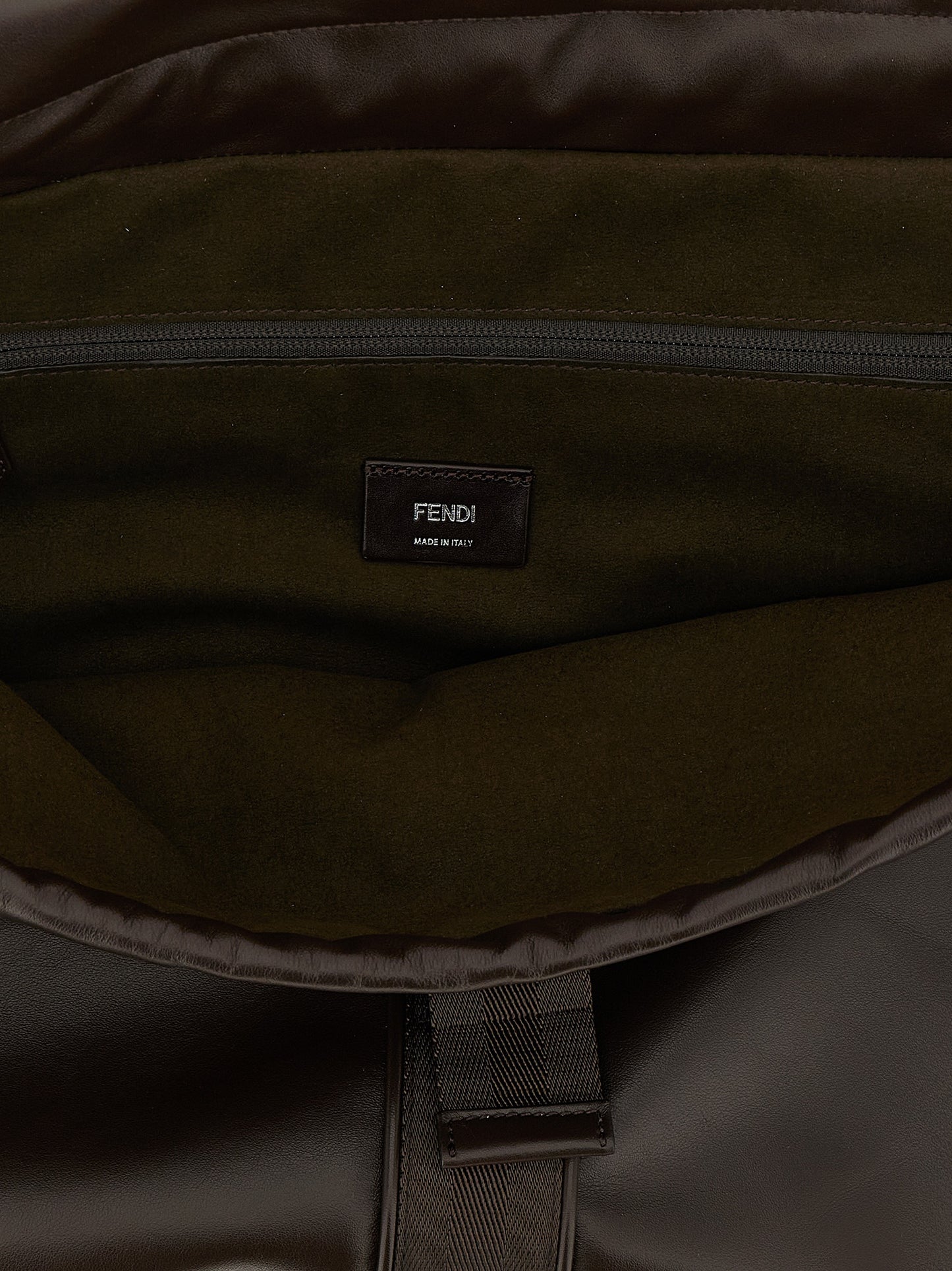 Bolso de piel de becerro marrón Fendi