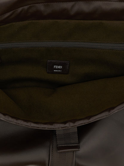Bolso de piel de becerro marrón Fendi