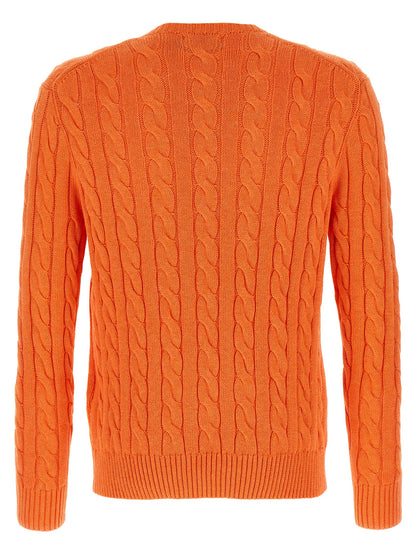 Cárdigan de algodón naranja Polo Ralph Lauren