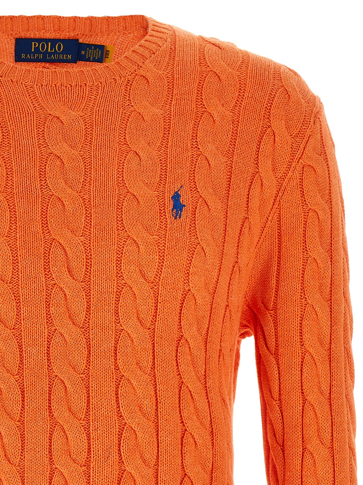 Cárdigan de algodón naranja Polo Ralph Lauren