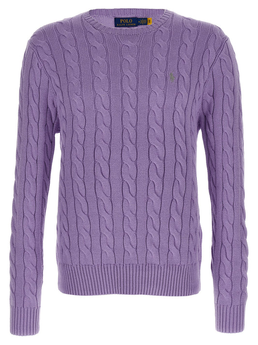 Cárdigan morado de algodón Polo Ralph Lauren