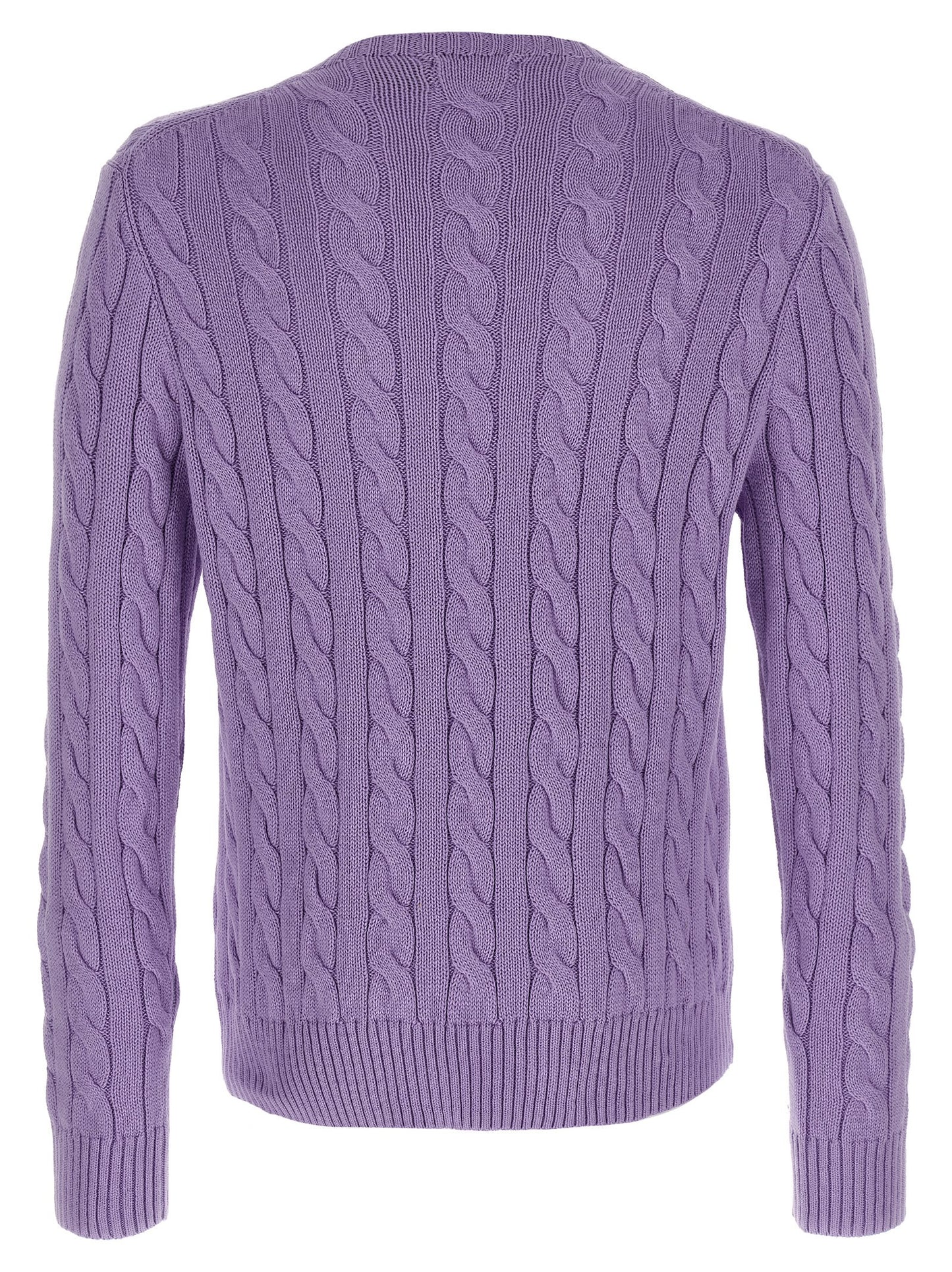 Cárdigan morado de algodón Polo Ralph Lauren