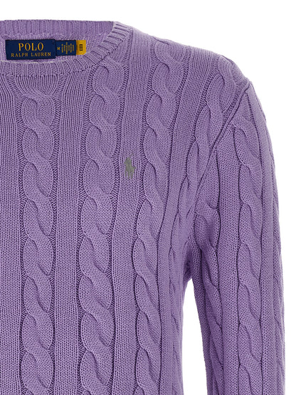 Cárdigan morado de algodón Polo Ralph Lauren