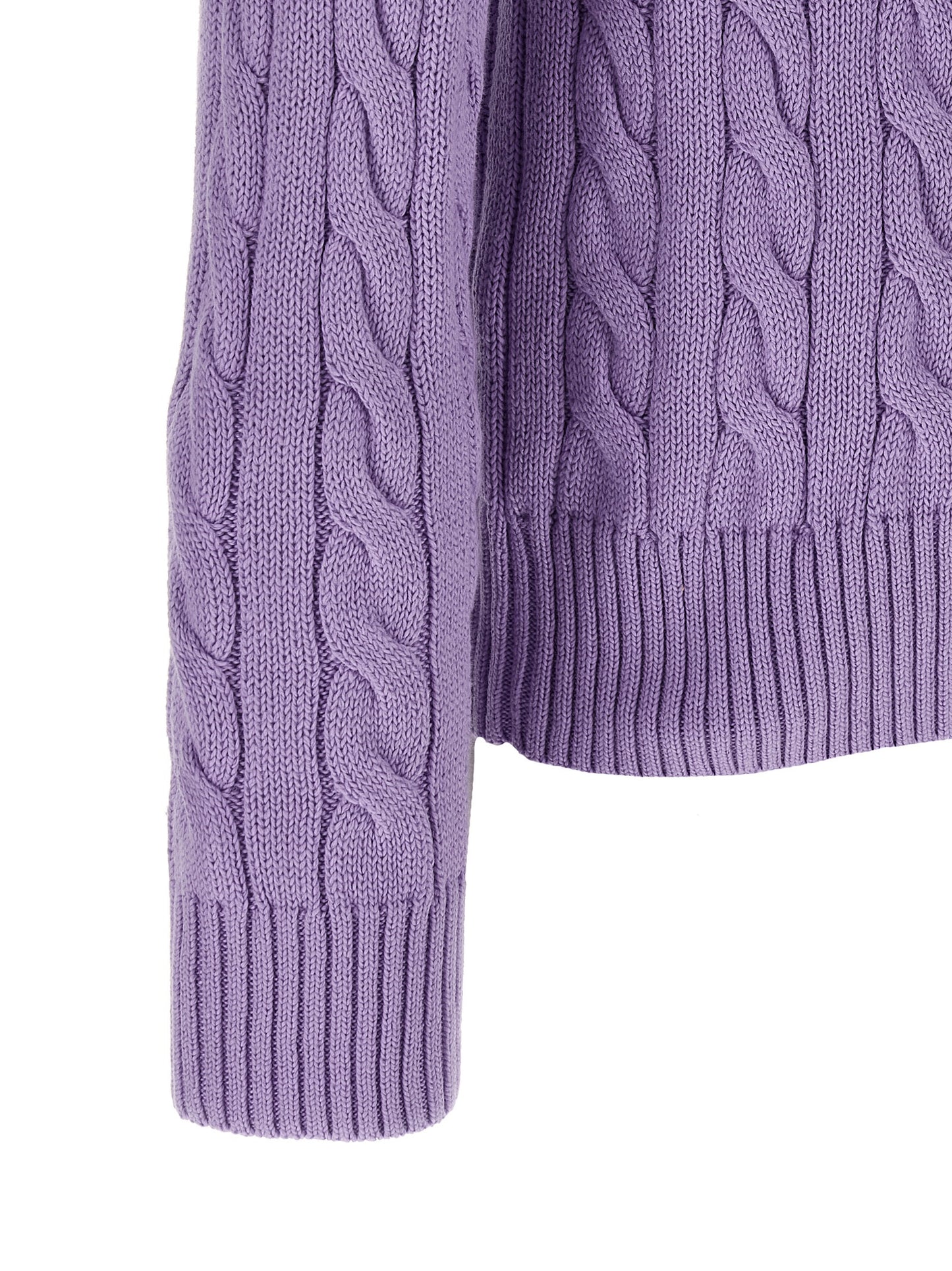 Cárdigan morado de algodón Polo Ralph Lauren