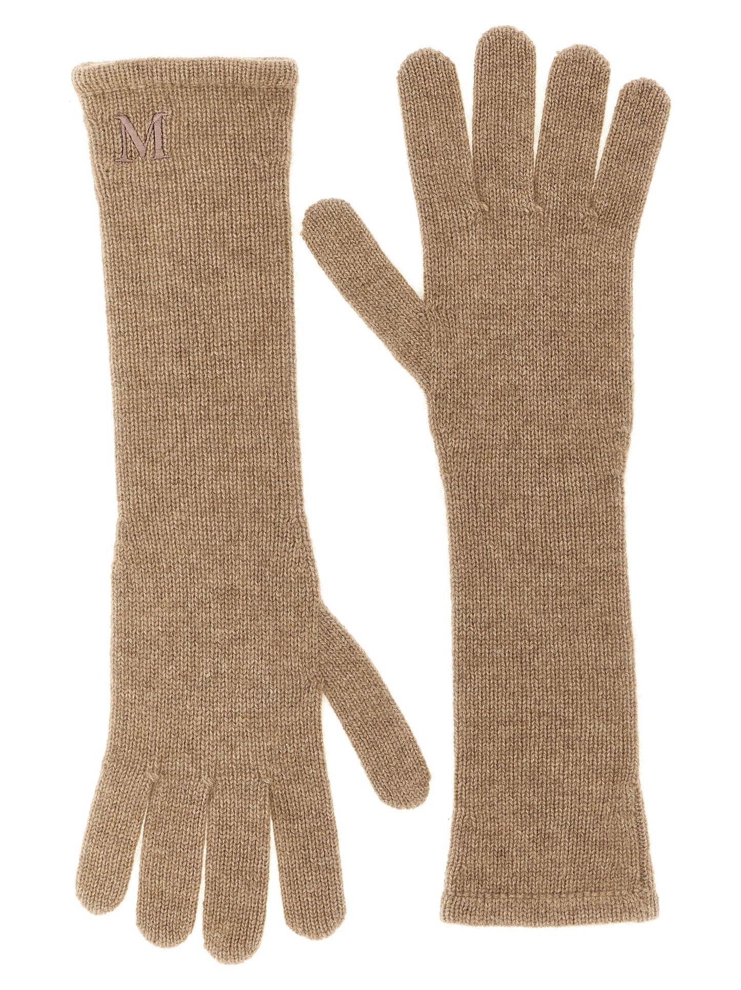 Guantes de Cachemira Beige Max Mara