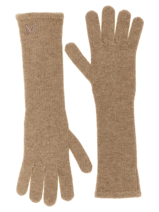 Guantes de Cachemira Beige Max Mara