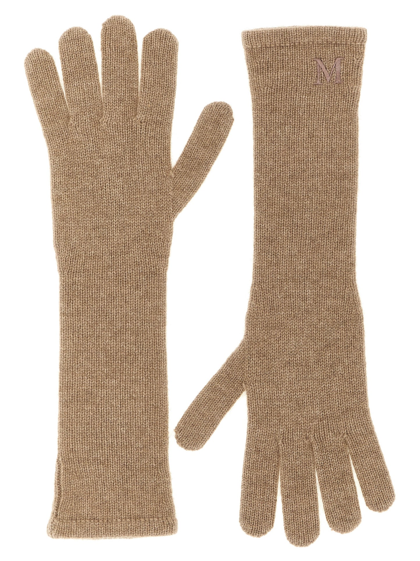 Guantes de Cachemira Beige Max Mara