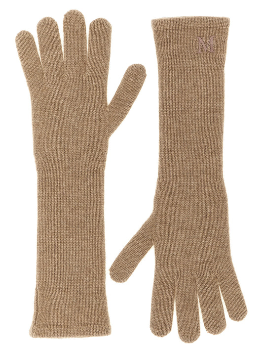 Guantes de Cachemira Beige Max Mara