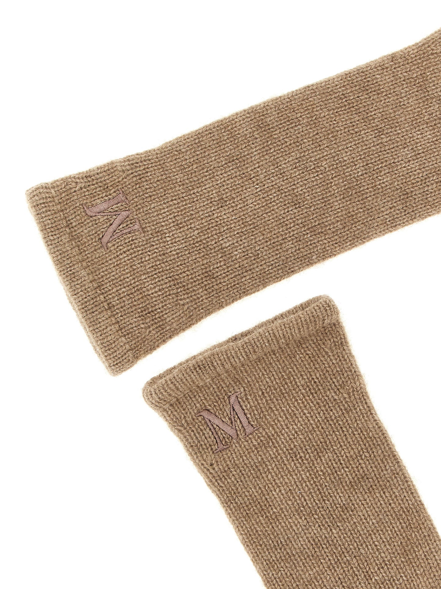 Guantes de Cachemira Beige Max Mara