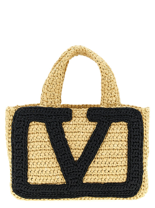 Bolso tote Valentino Garavani negro de viscosa