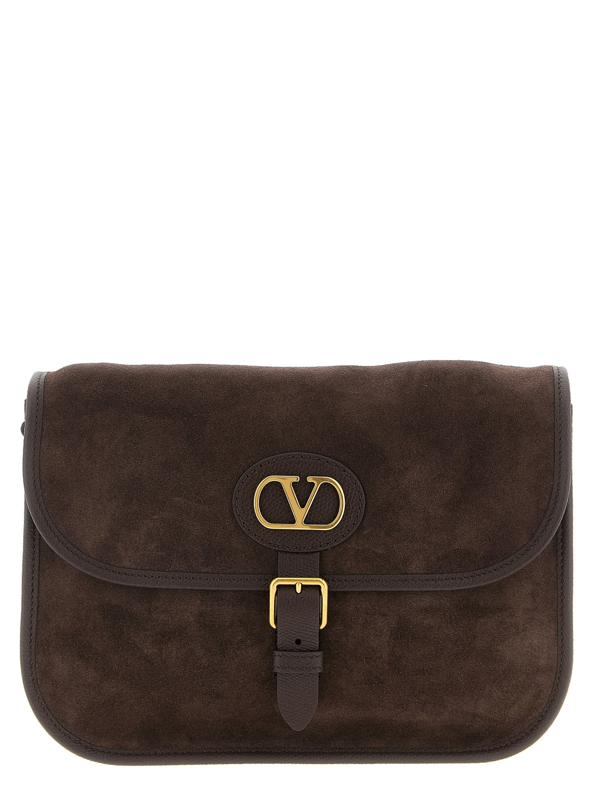 Valentino Garavani Antibes Brown Cowhide Leather Shoulder Bag