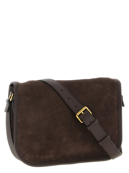 Valentino Garavani Antibes Brown Cowhide Leather Shoulder Bag
