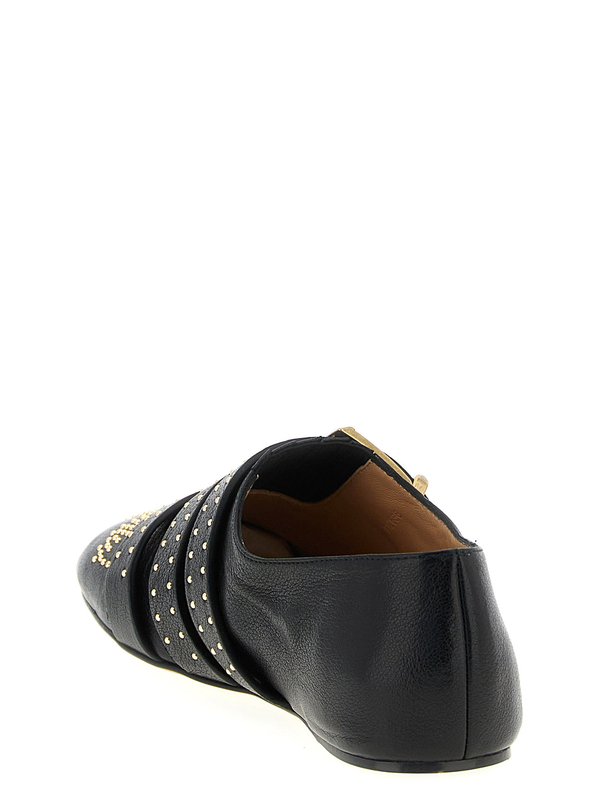 Chloé Ballerines en Cuir d'Agneau Noir Modèle Susanna