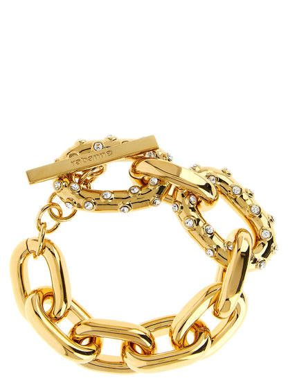 Pulsera Paco Rabanne de latón dorado