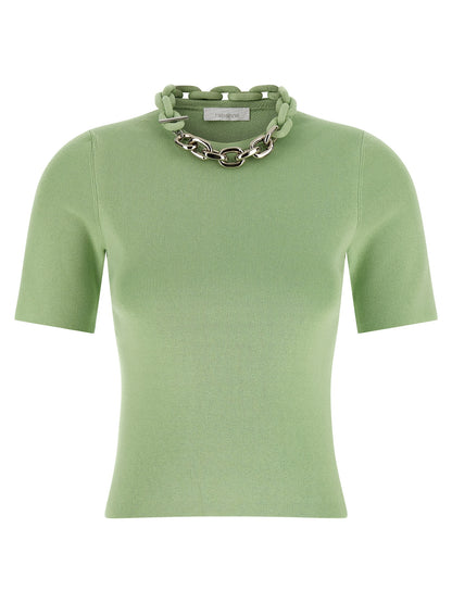 T-shirt bicolore en tissu Paco Rabanne