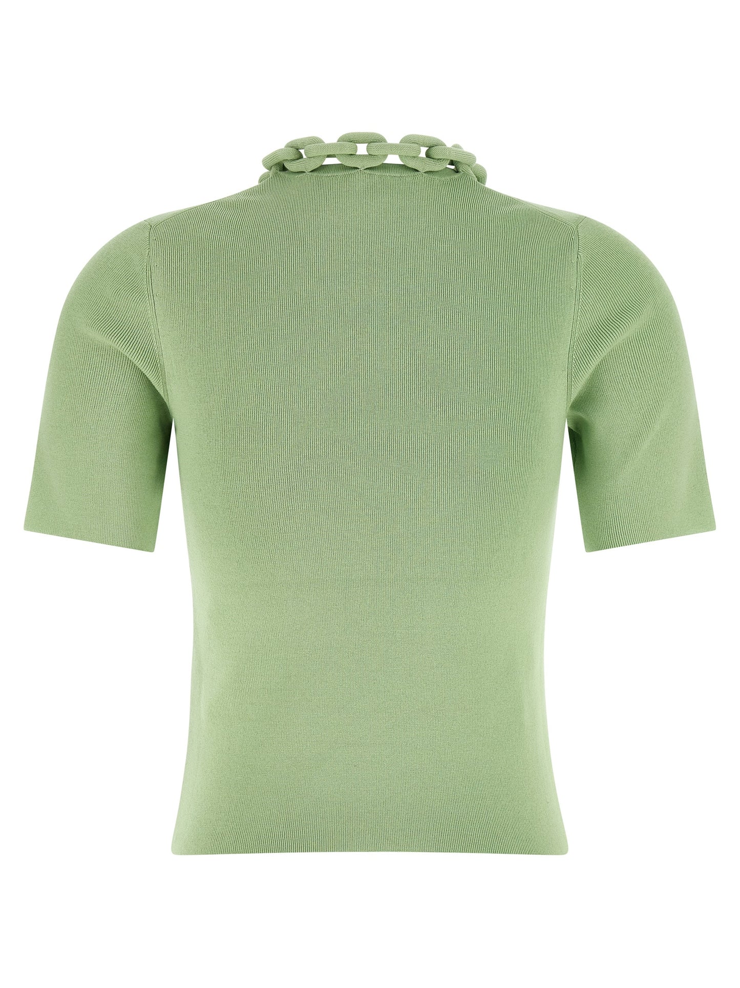 T-shirt bicolore en tissu Paco Rabanne