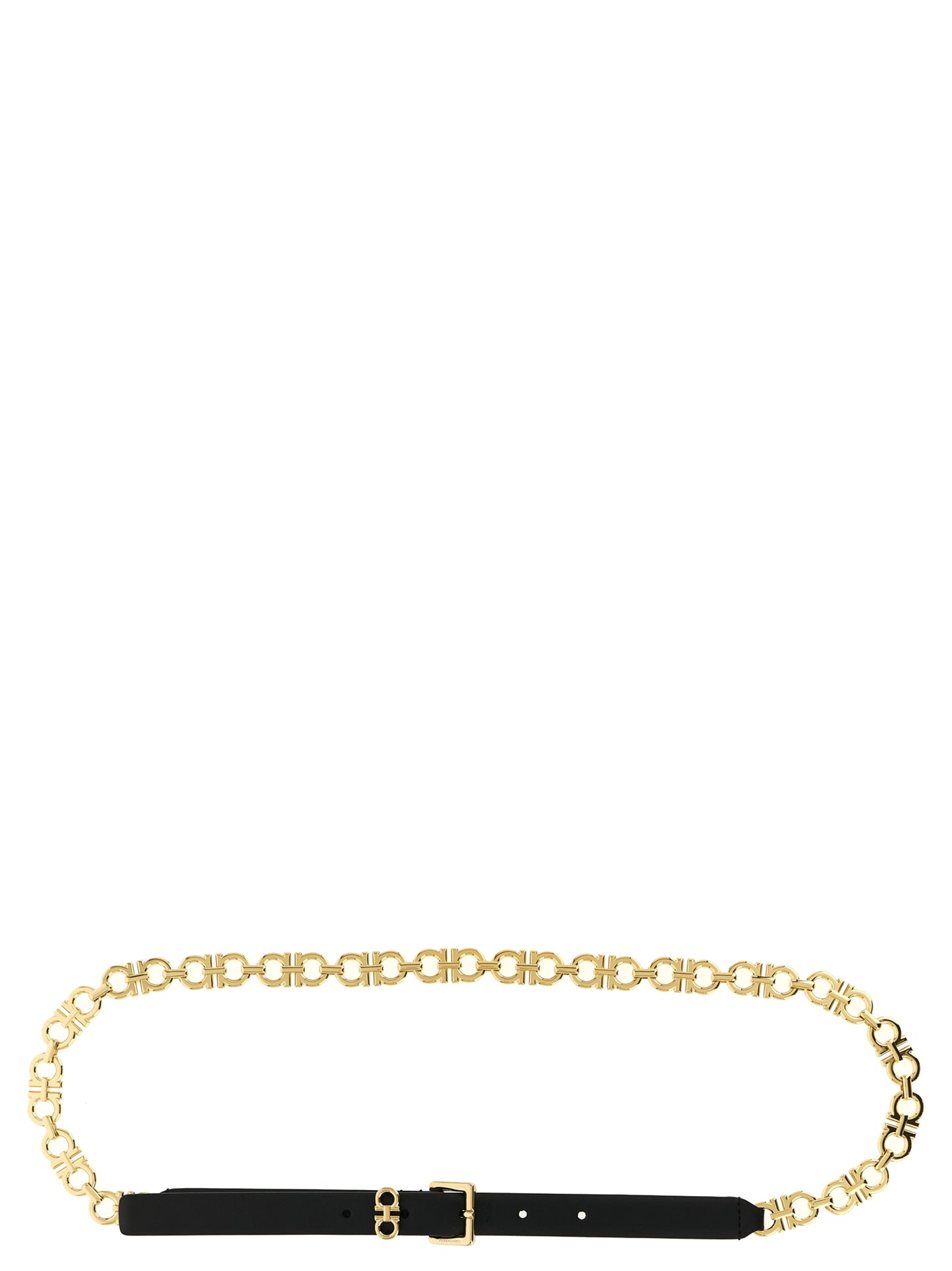 Ceinture Ferragamo en cuir de veau noir