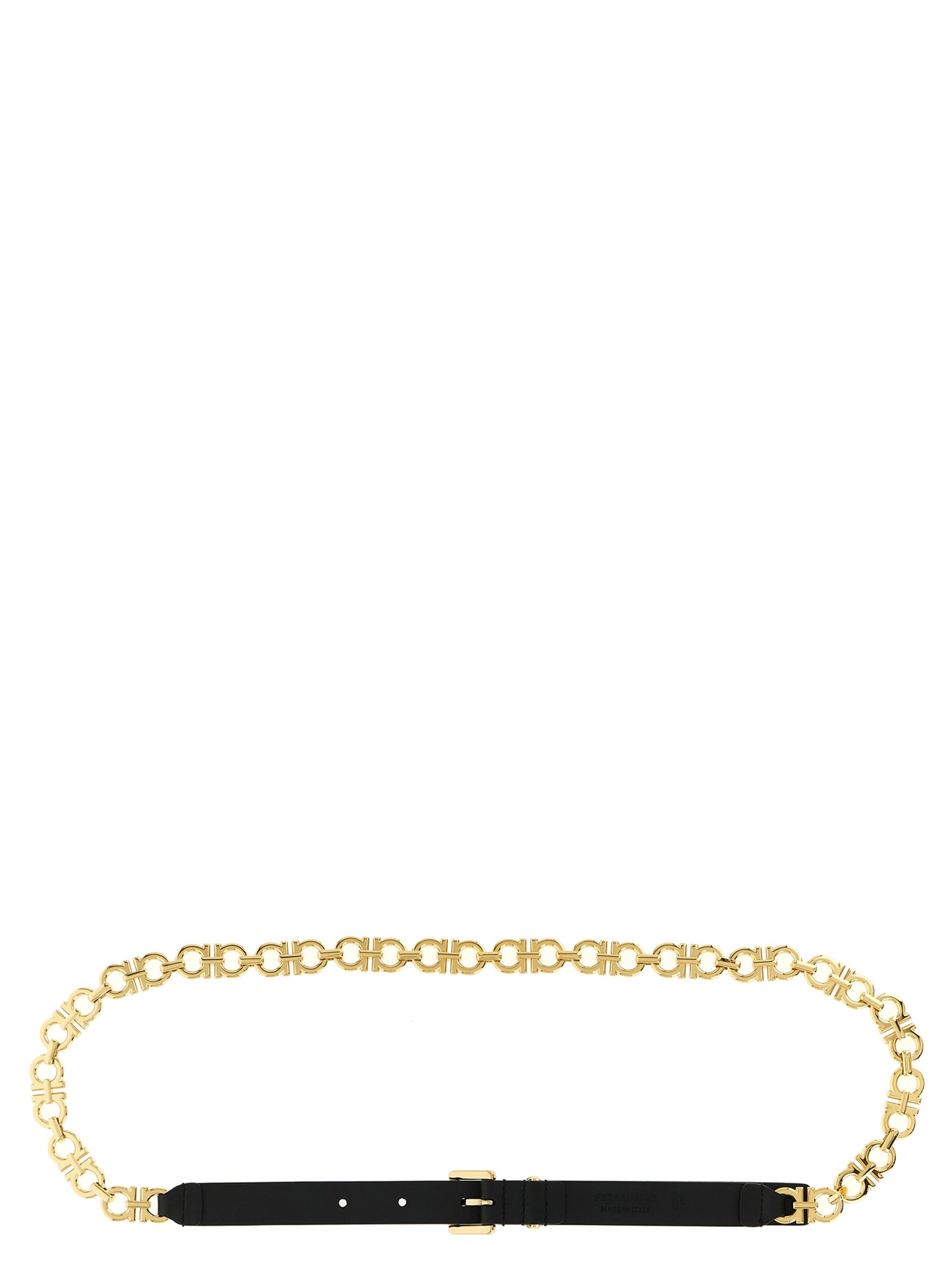 Ceinture Ferragamo en cuir de veau noir