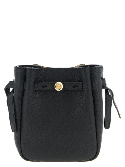 Bolso cruzado Tory Burch de piel de vaca negra