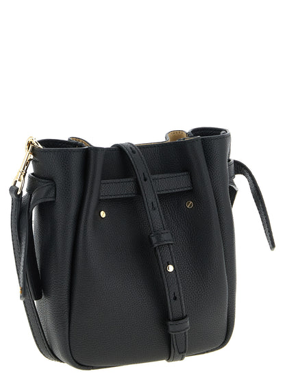 Bolso cruzado Tory Burch de piel de vaca negra