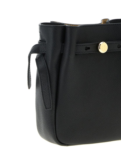 Bolso cruzado Tory Burch de piel de vaca negra