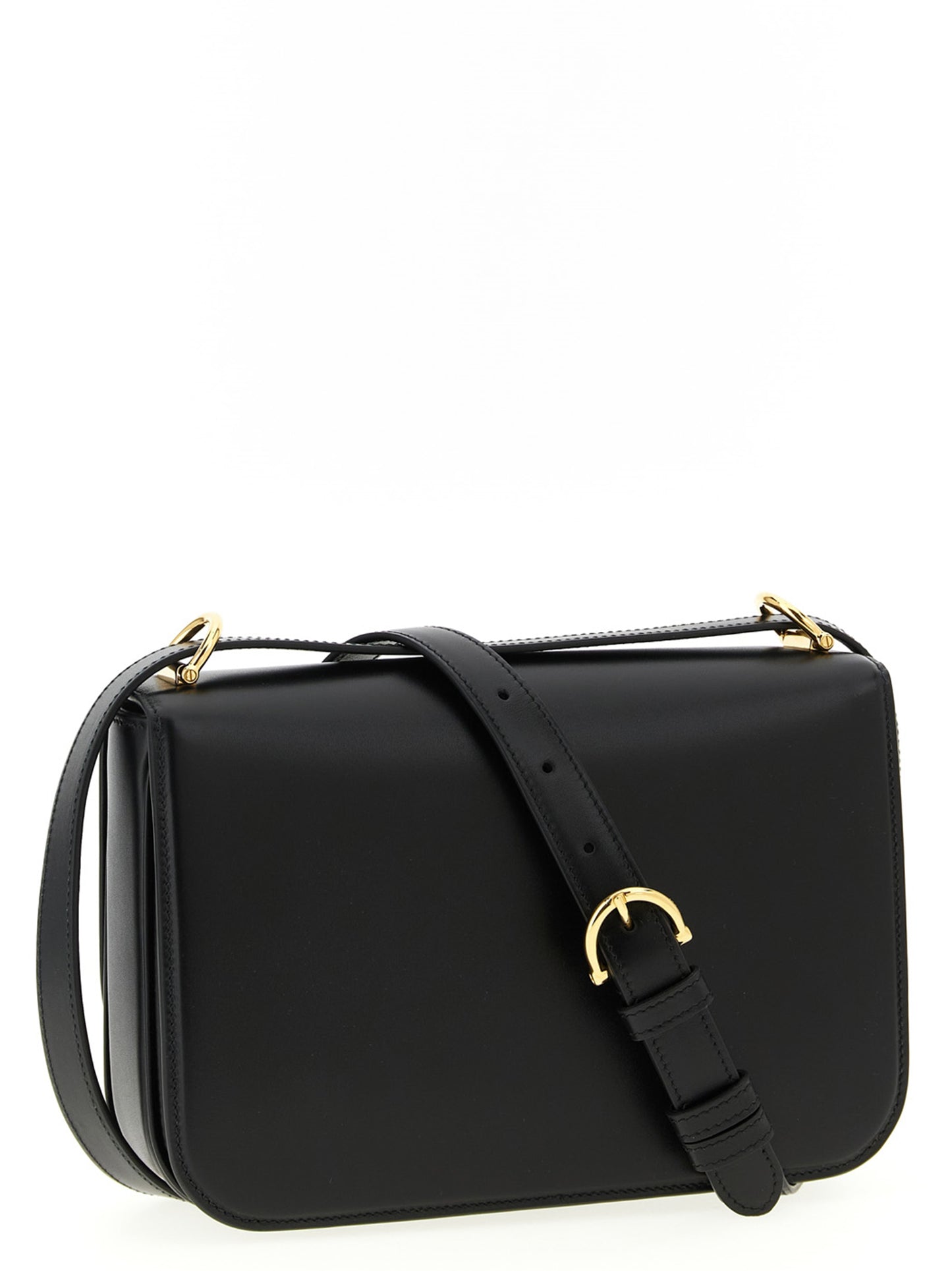 Bolso de hombro Gucci de piel de becerro negra