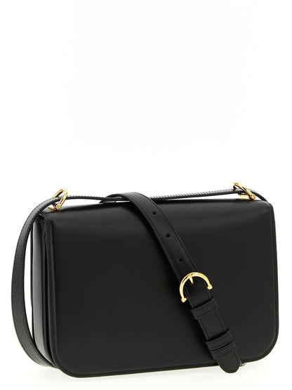 Bolso de hombro Gucci de piel de becerro negra