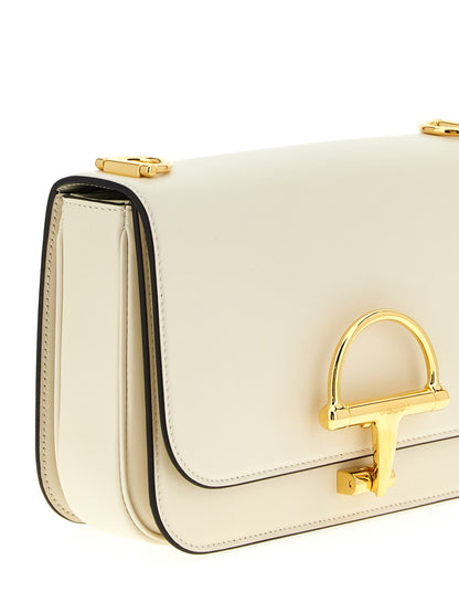 Bolso de hombro Gucci de piel de becerro blanco